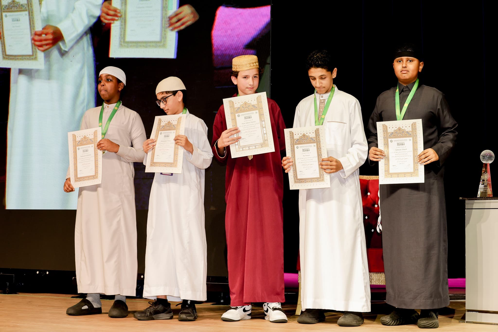 Five Boys Awarded